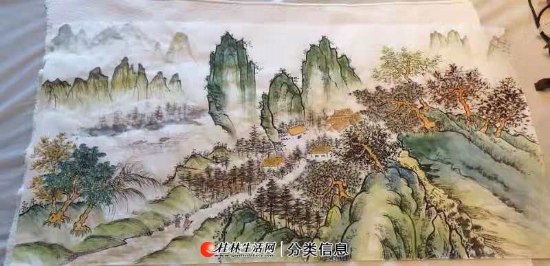 桂林纯手工绘制中国山水画