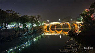 两江口的惠济桥也有夜景灯光了波